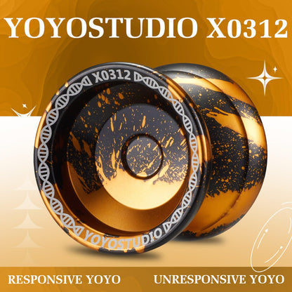 Side profile view of Yoyostudio X0312 aluminum yoyo