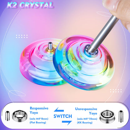 Side profile of Magicyoyo K2 crystal plastic yoyo
