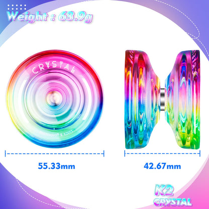 Magicyoyo K2 yoyo with bearing removal tool and extra parts