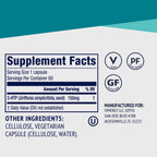 Vimergy 5-HTP 150mg supplement bottle side angle