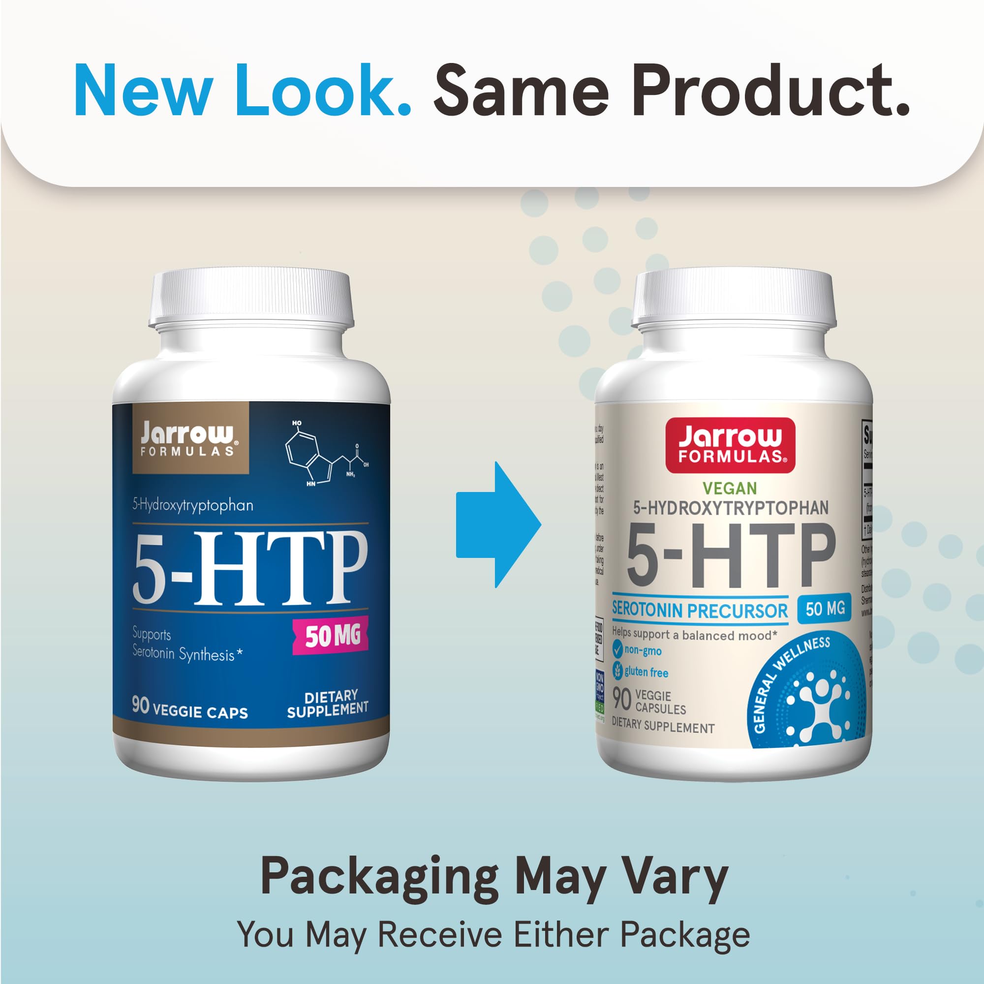 Jarrow Formulas 5-HTP supplement label details