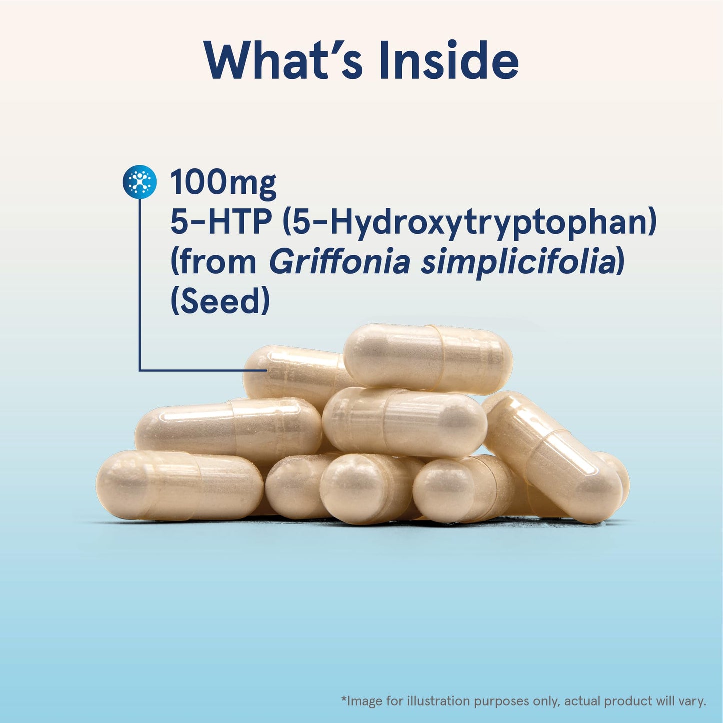 Jarrow Formulas 5-HTP serotonin precursor bottle side view