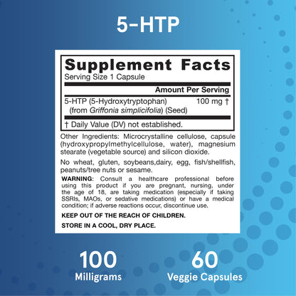 Authentic Jarrow Formulas 5-HTP bottle for sleep support