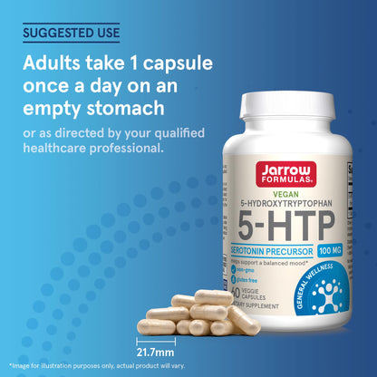 Jarrow Formulas 5-HTP capsules nutritional information