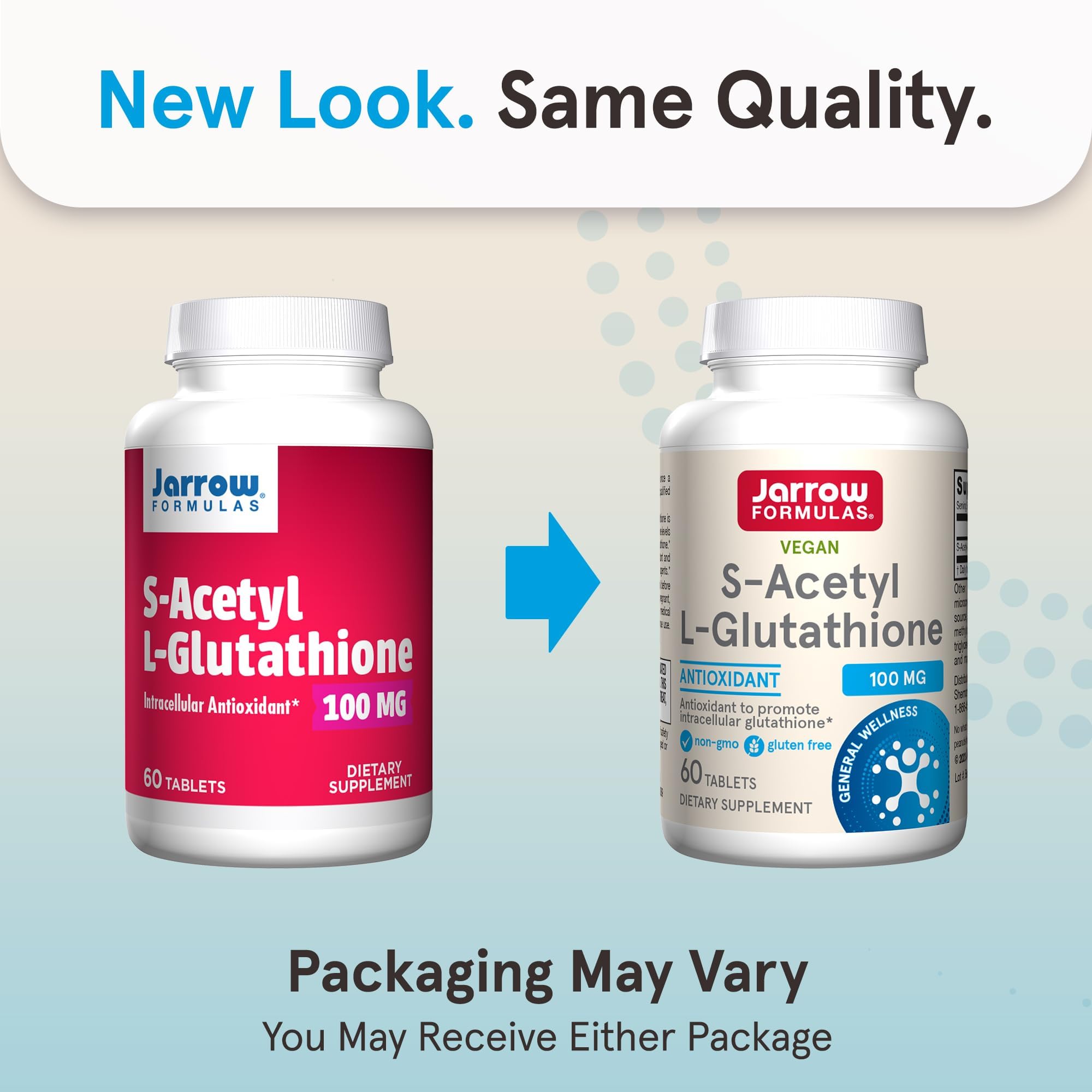 Jarrow Formulas antioxidant supplement bottle label details