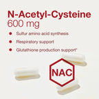 Protocol For Life Balance NAC bottle side view showing capsule count