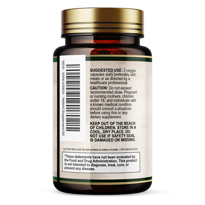 Vegetarian friendly NAC capsules for cellular health and glutathione production