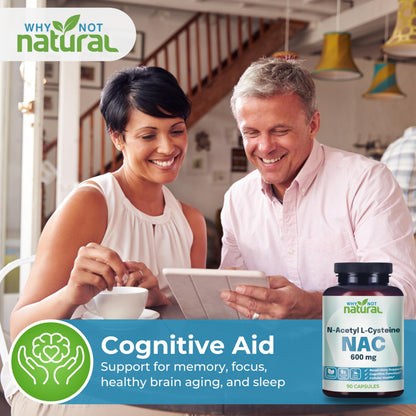 Top view of the secure seal on the Why Not Natural N-Acetylcysteine bottle