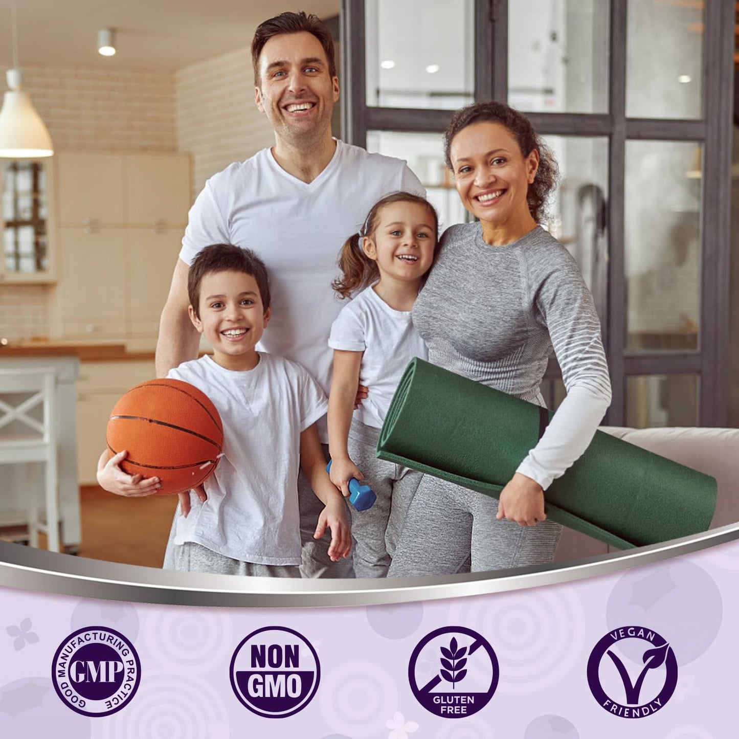 Hollegend non GMO soy free gluten free seal certifications on product packaging