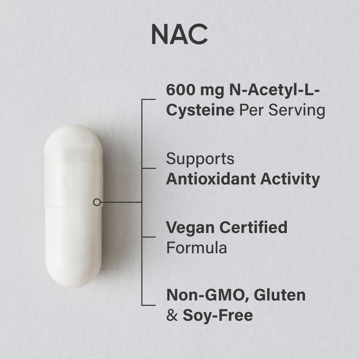 Sports Research NAC supplement nutrition facts and ingredient label