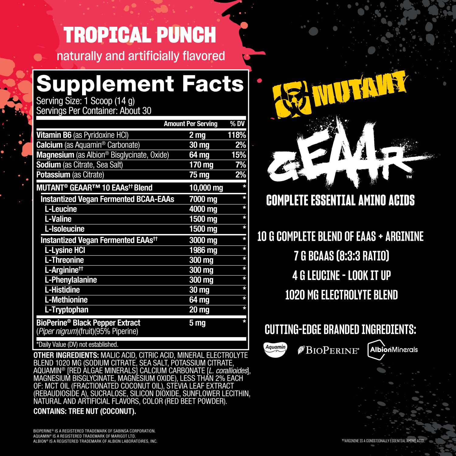 Mutant Geaar powder texture and scoop detail