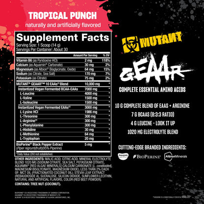 Mutant Geaar powder texture and scoop detail
