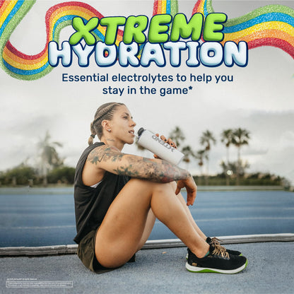 Athletic person using Xtend BCAA drink for recovery