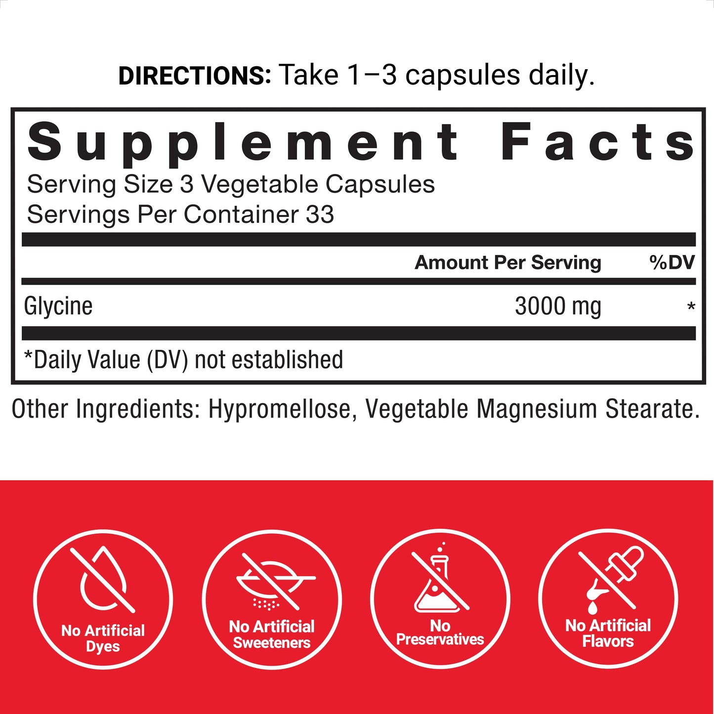 Authentic Force Factor Glycine USA imported bottle