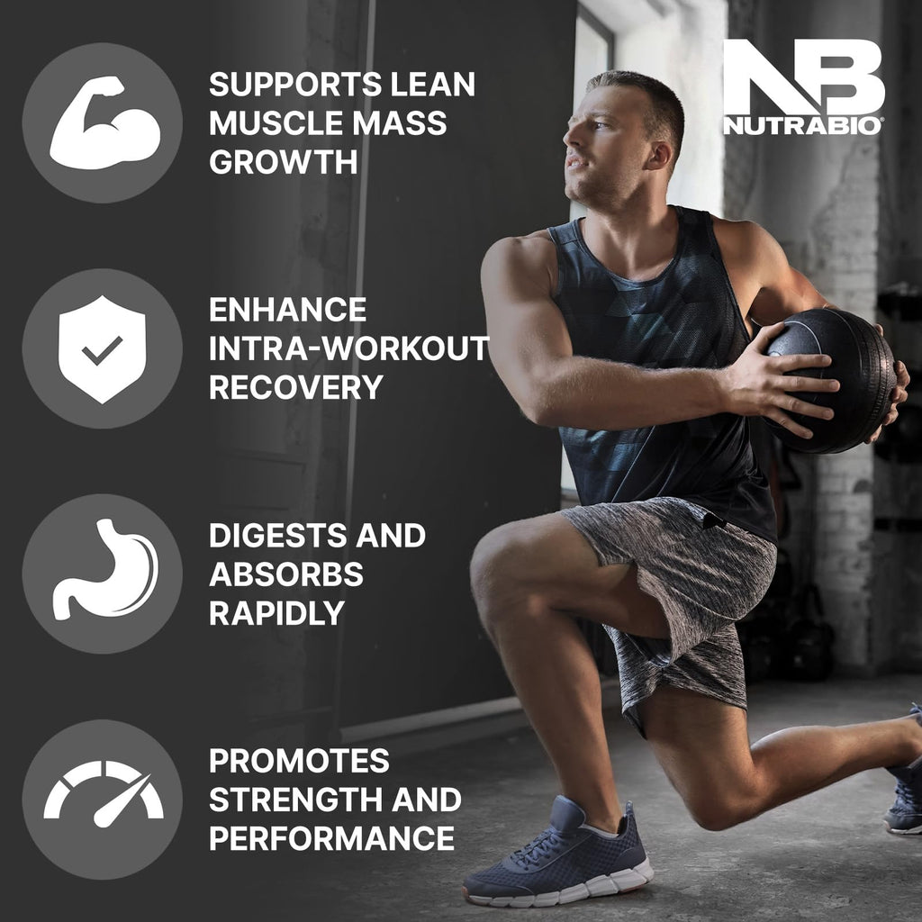 NutraBio Intra Blast nutritional supplement facts label