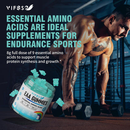Vifssg EAA Gummies vegetarian friendly label