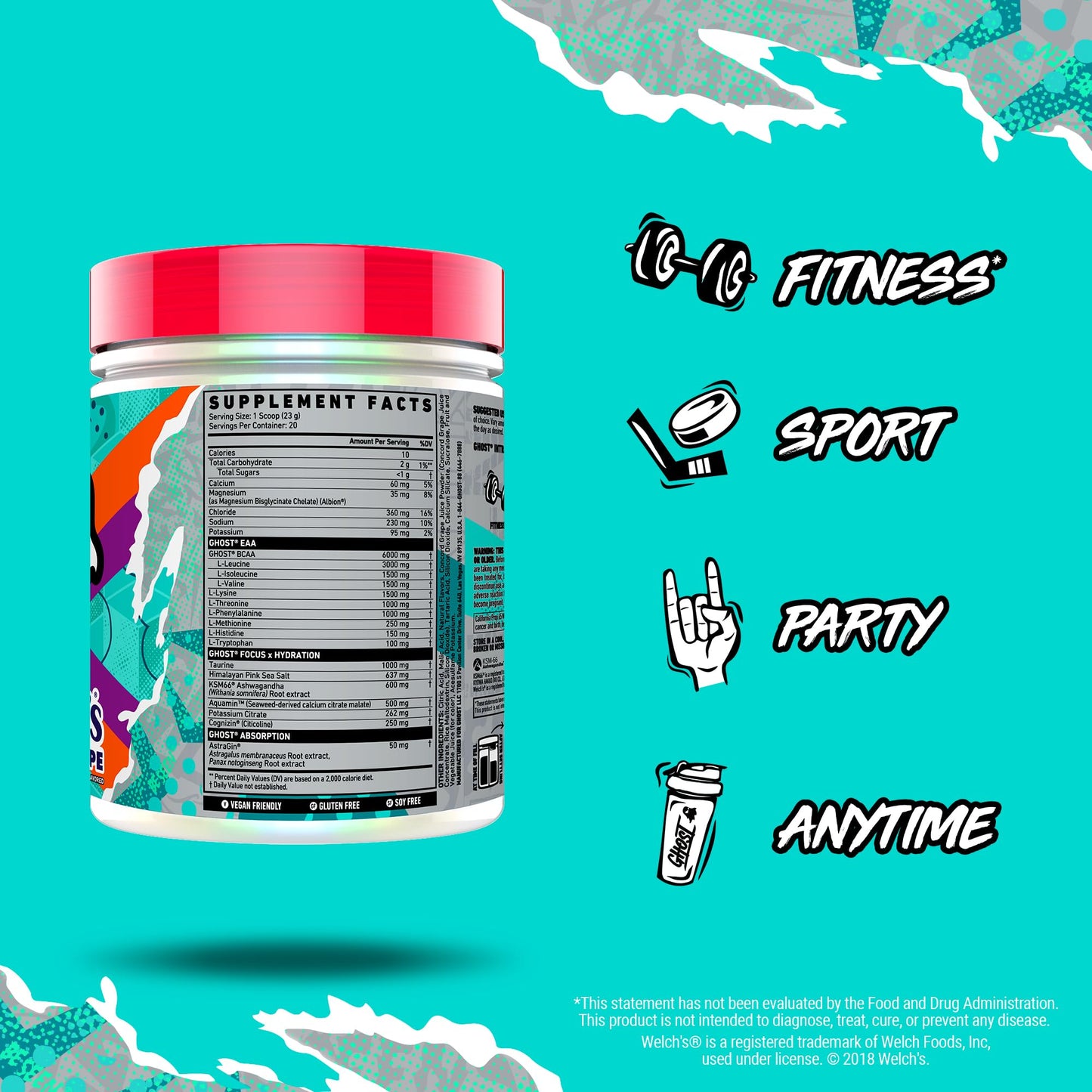 Mixing Ghost Intra Workout powder in a shaker bottle