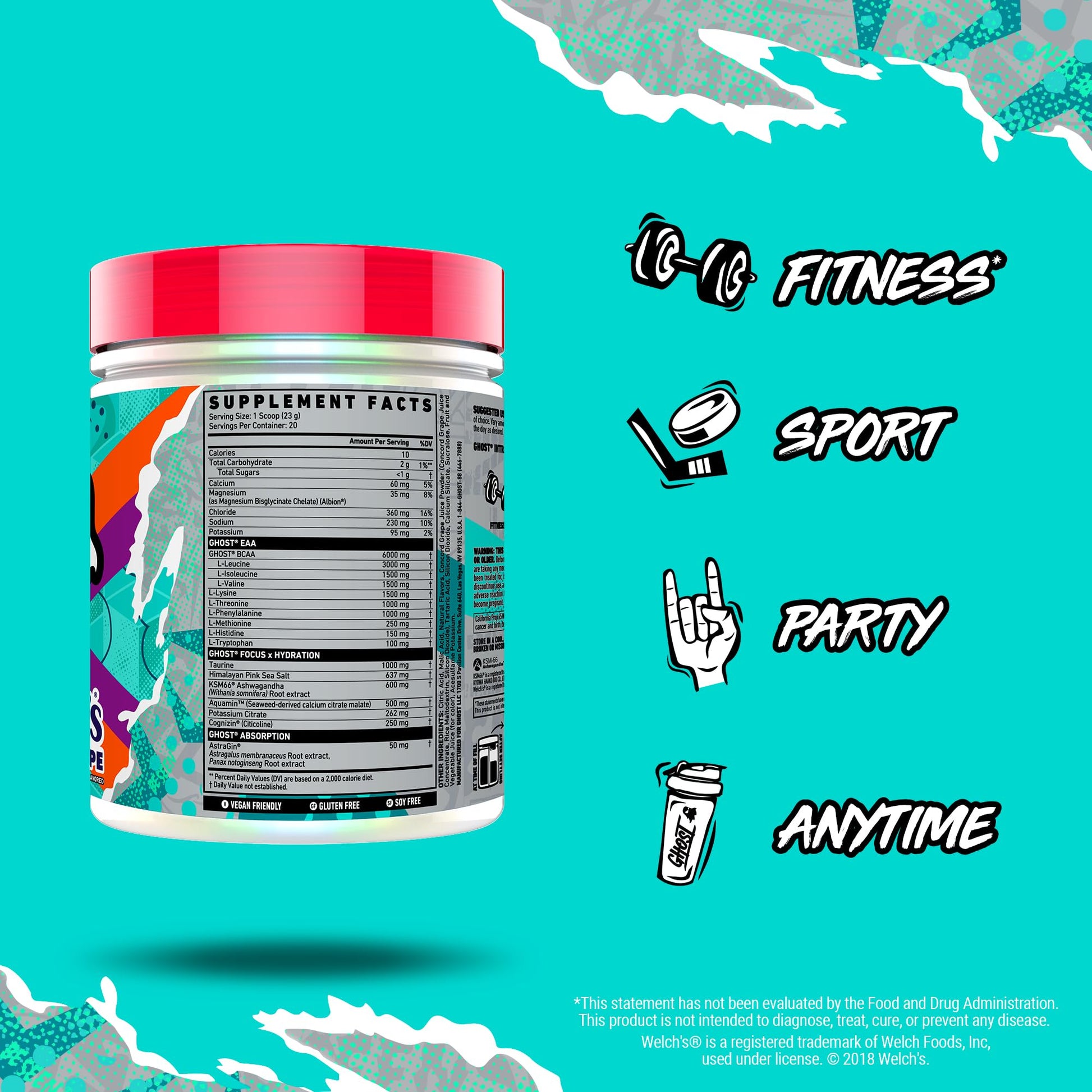Mixing Ghost Intra Workout powder in a shaker bottle