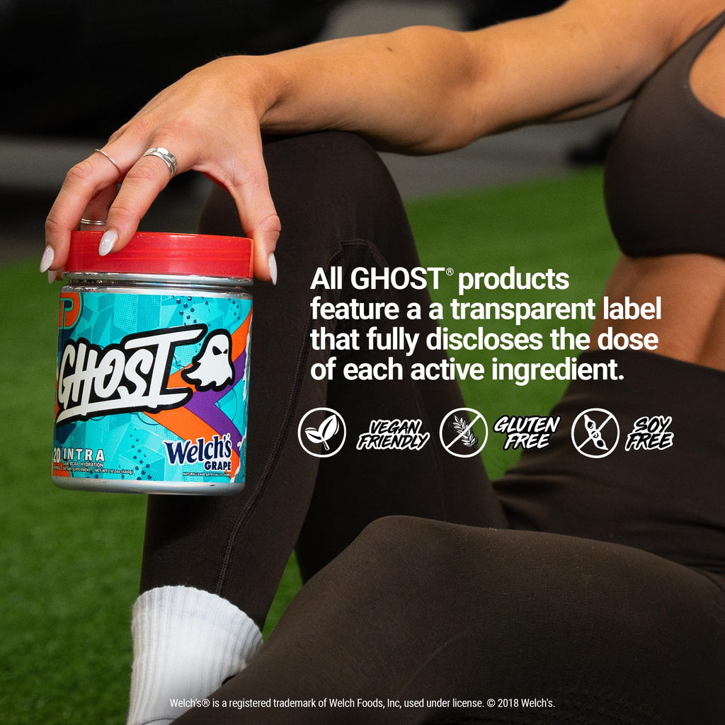 Ghost Intra Workout Powder ingredients breakdown graphic