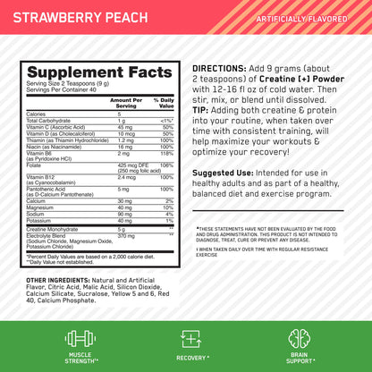 Optimum Nutrition Creatine Plus 3-in-1 formula packaging