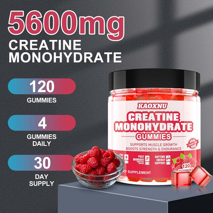 Side view of Kaoxnu creatine supplement container showing ingredients