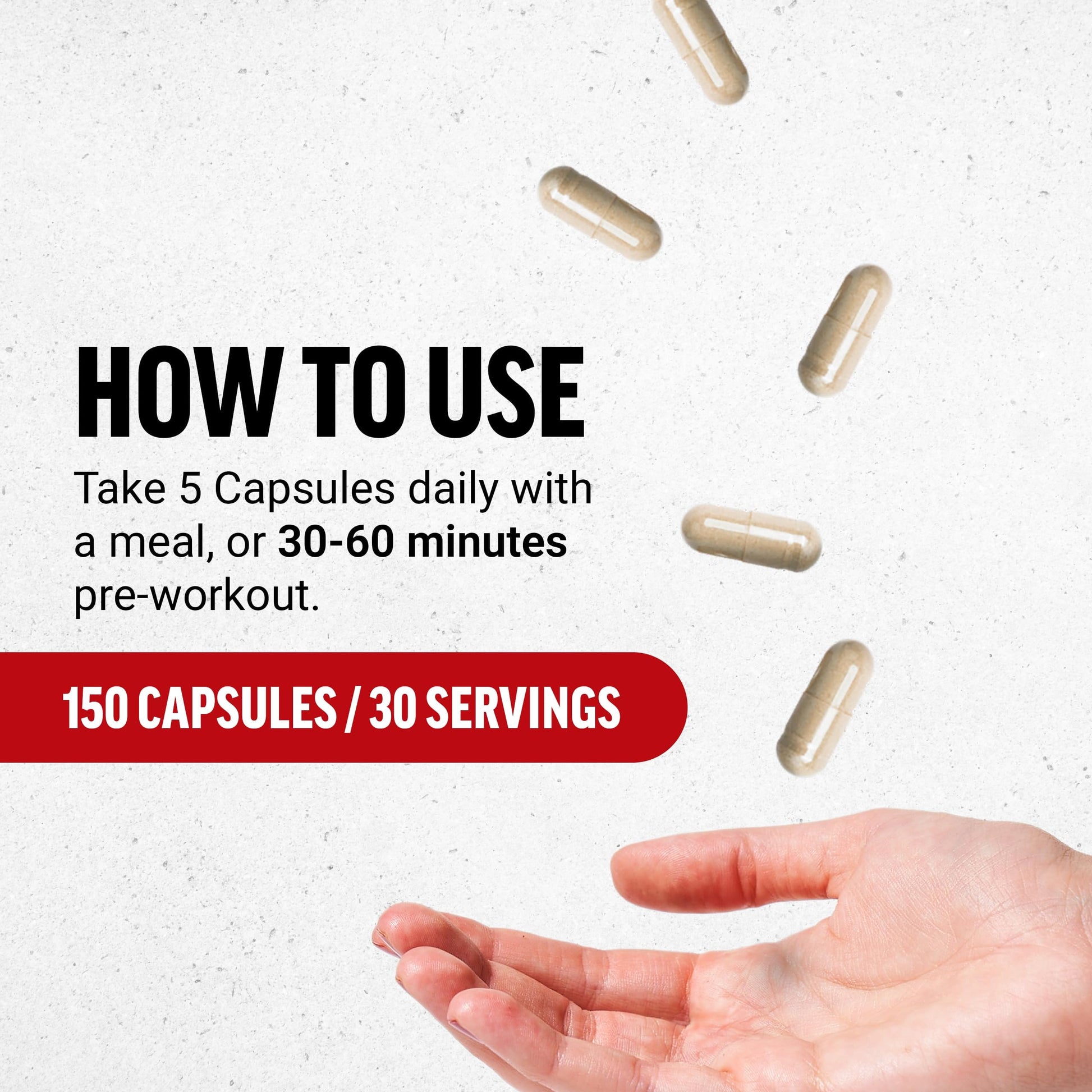 Force Factor L Arginine 150 capsules nutritional facts and supplement ingredients panel close up view.