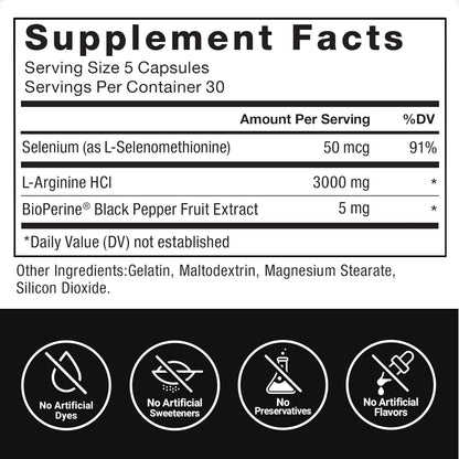 Top angle view of Force Factor muscle and blood flow supplement bottle showing the cap seal.