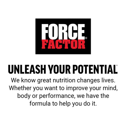 Back label of Force Factor Nitric Oxide booster displaying product manufacturing details and safety text.