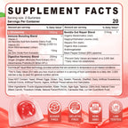 Nextdia L-Glutamine 1200mg Gummies supplement facts nutritional label