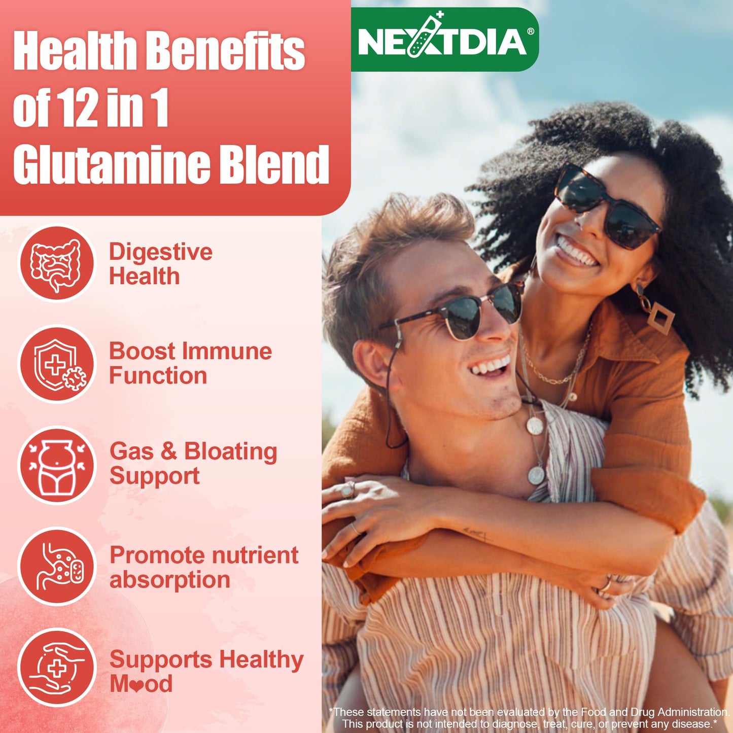 Nextdia vegan sugar-free gummy bottle lifestyle shot