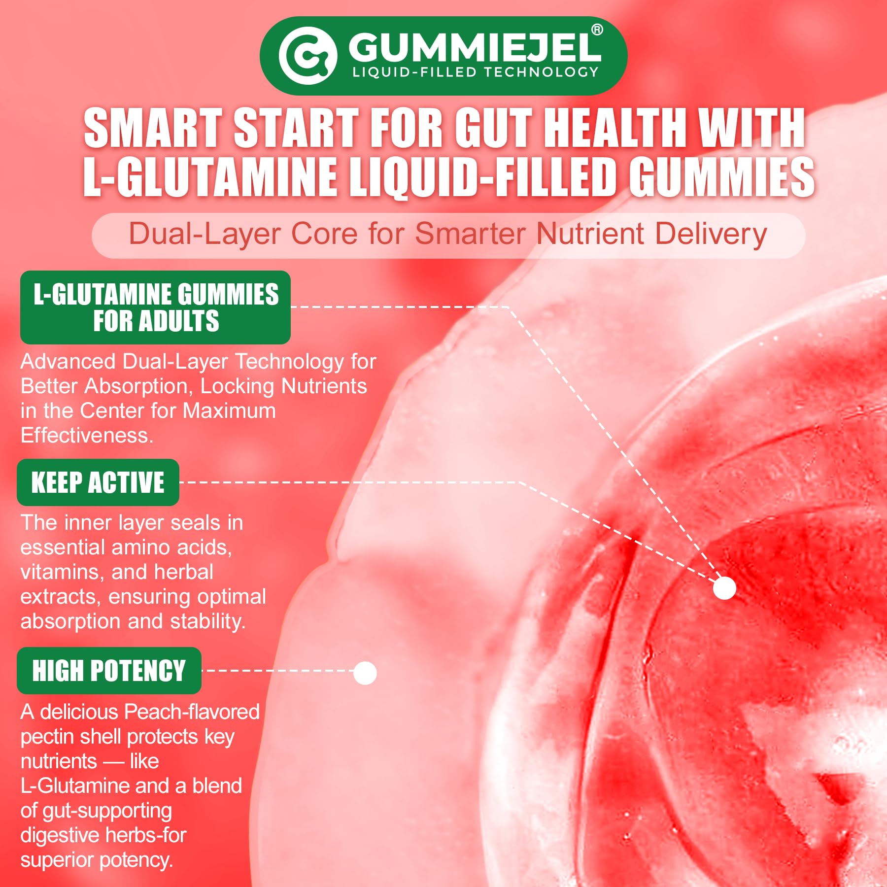 Nextdia L-Glutamine 1200mg bottle packaging details