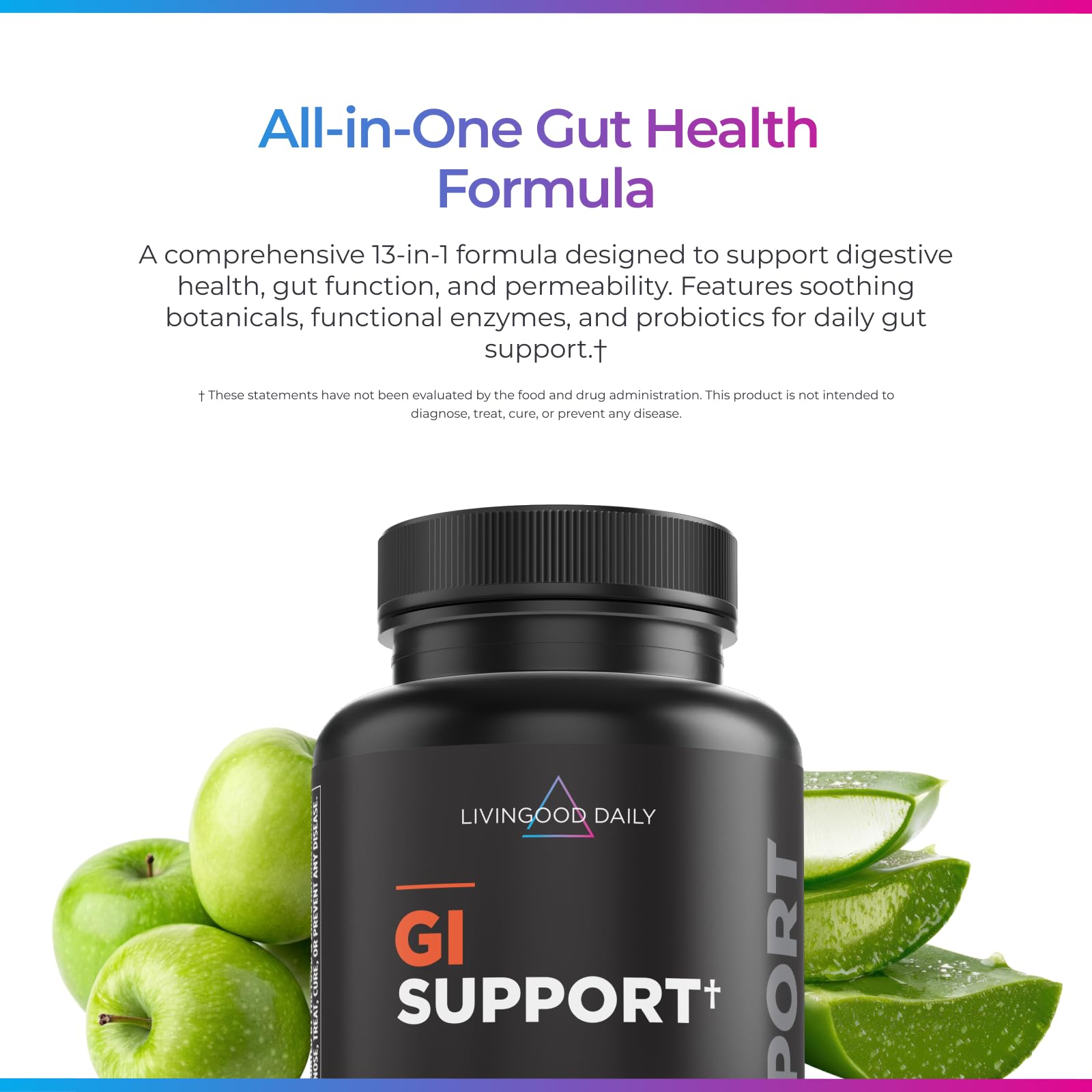Livingood Daily GI Support 13-in-1 supplement label details