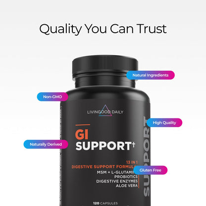 Livingood Daily GI Support ingredient list and directions