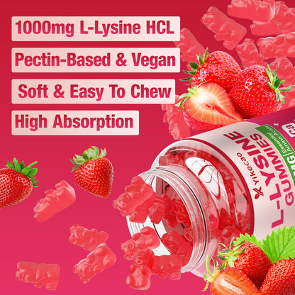 Side view of Meenccd L-Lysine 1000mg supplement packaging