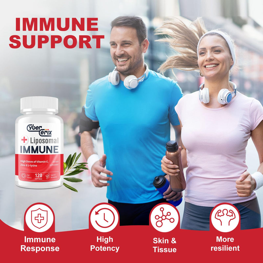 Packaging overview of CyberCerix 120 capsule immunity support dietary product