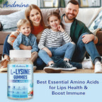 Andmino L-Lysine Gummies back label showing usage directions