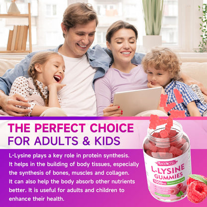 Meenccd L-Lysine gummies nutritional facts panel
