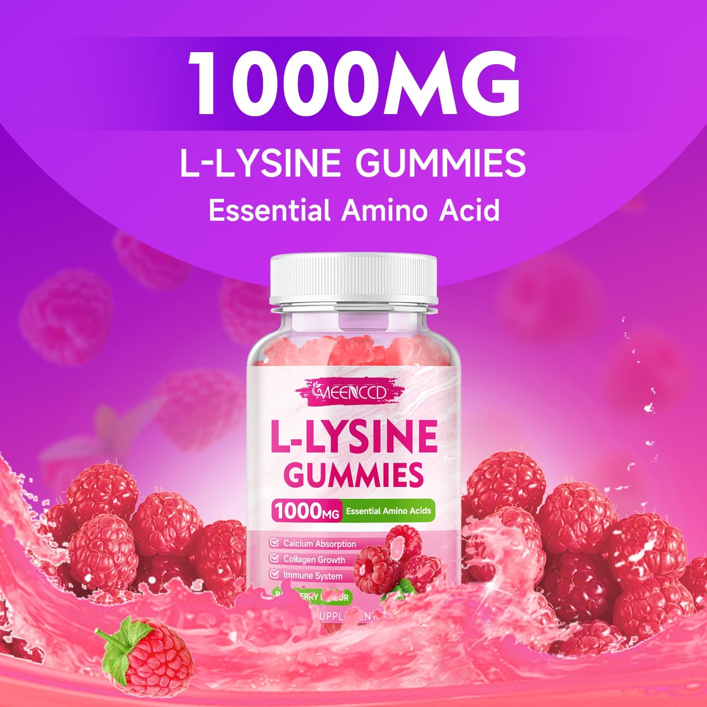 Sugar-free L-Lysine supplement for adults and kids