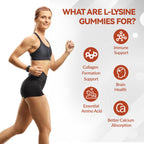 Lifestyle image of adult taking Whoyun L-Lysine gummies for daily health