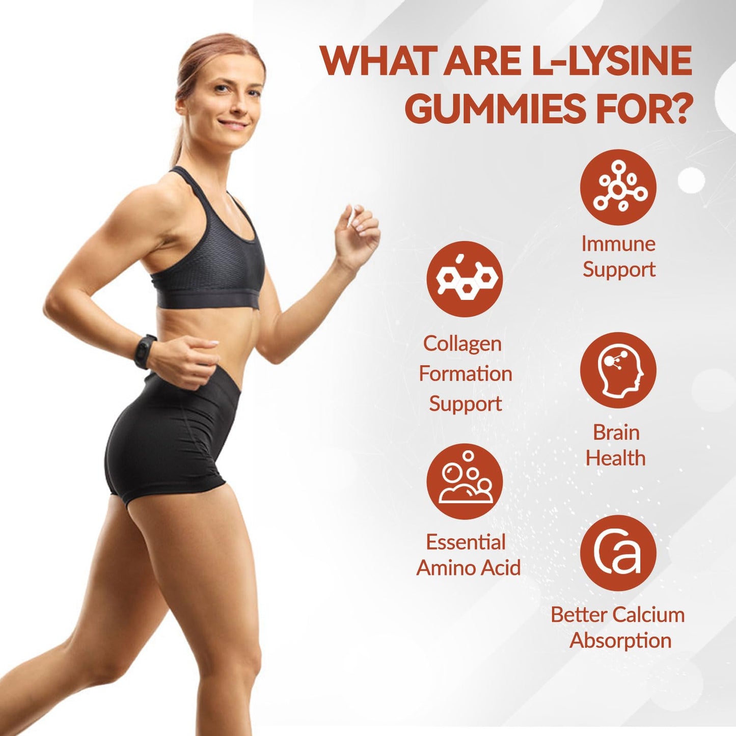 Whoyun L-Lysine 60 count supplement bottle side view
