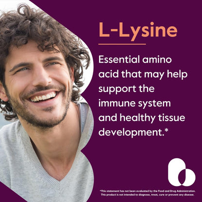 Bestvite L-Lysine supplement bottle packaging label