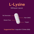Bestvite L-Lysine vegan and non-gmo certification seal display