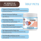 Artullano Holy Pets L-Lysine Powder supplement label details and ingredients breakdown