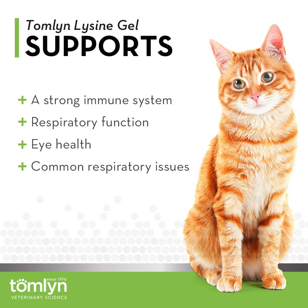 Tomlyn L-Lysine gel 5 ounce tube packaging