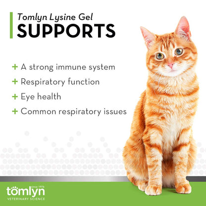 Tomlyn L-Lysine gel 5 ounce tube packaging