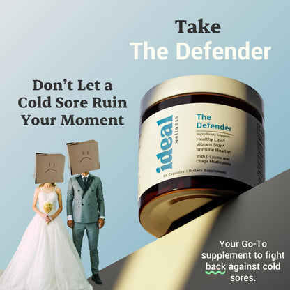 Back label of Ideal Wellness L-Lysine supplement