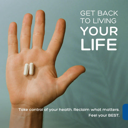 Top view of Natural Cure Labs L-Lysine supplement bottle