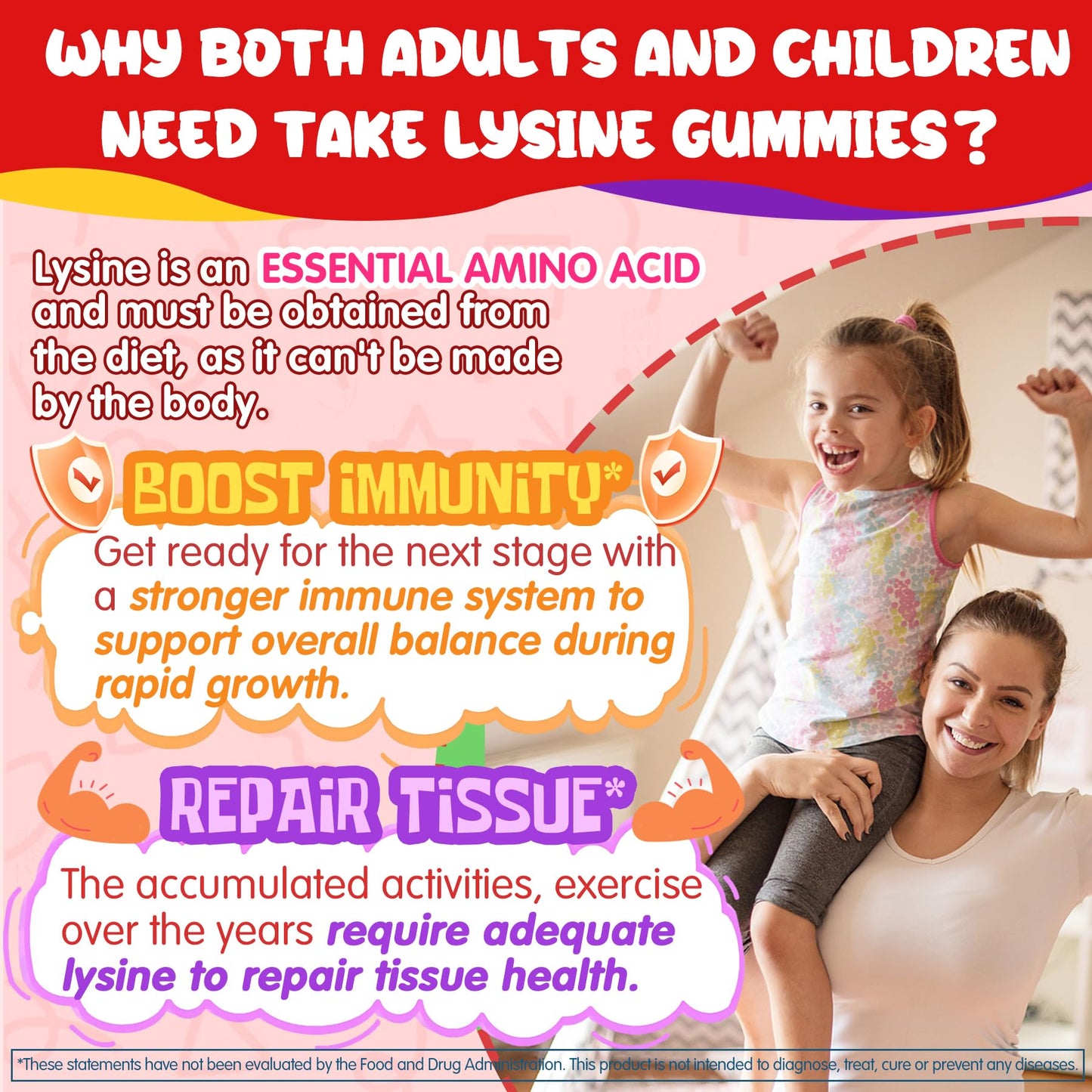 Nextdia L-Lysine gummies for kids and adults nutritional benefits