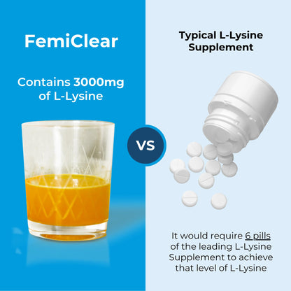 FemiClear HerpPro natural citrus flavor drink mix