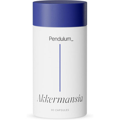 Pendulum Akkermansia Probiotic 90 Capsules front view showcasing packaging for authentic gut health support